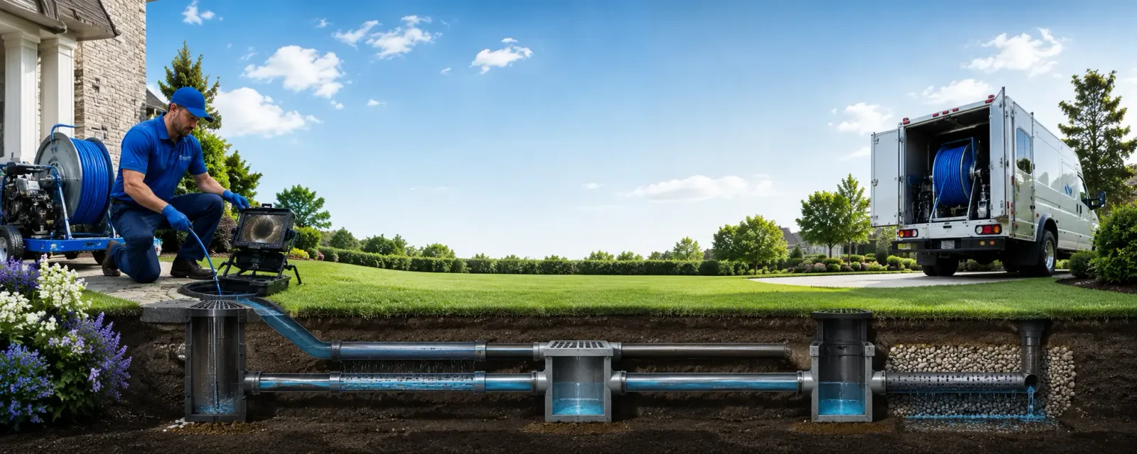 Outdoor drain cleaning information for Kincaid, IL